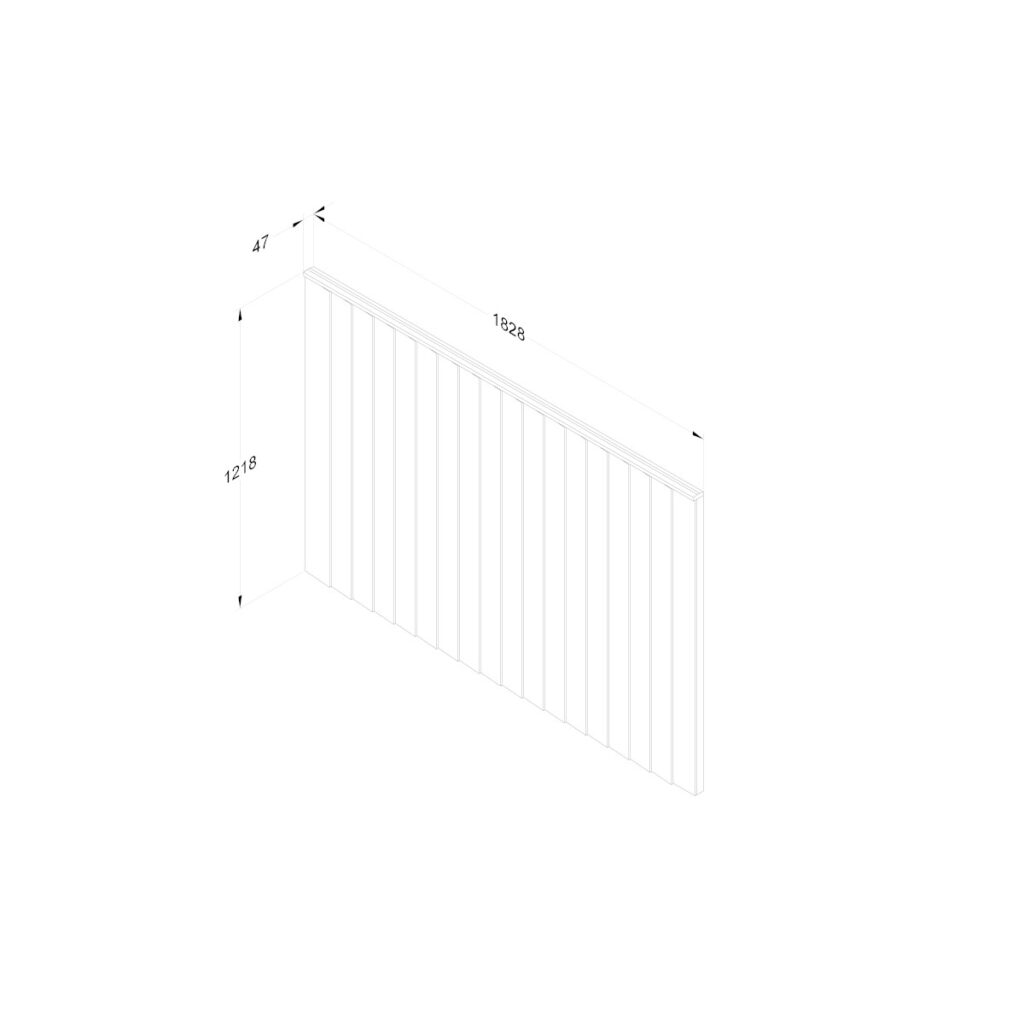 Forest Garden 6ft x 4ft Pressure Treated Closeboard Fence Panel – Pack of 3 5013053167755 2